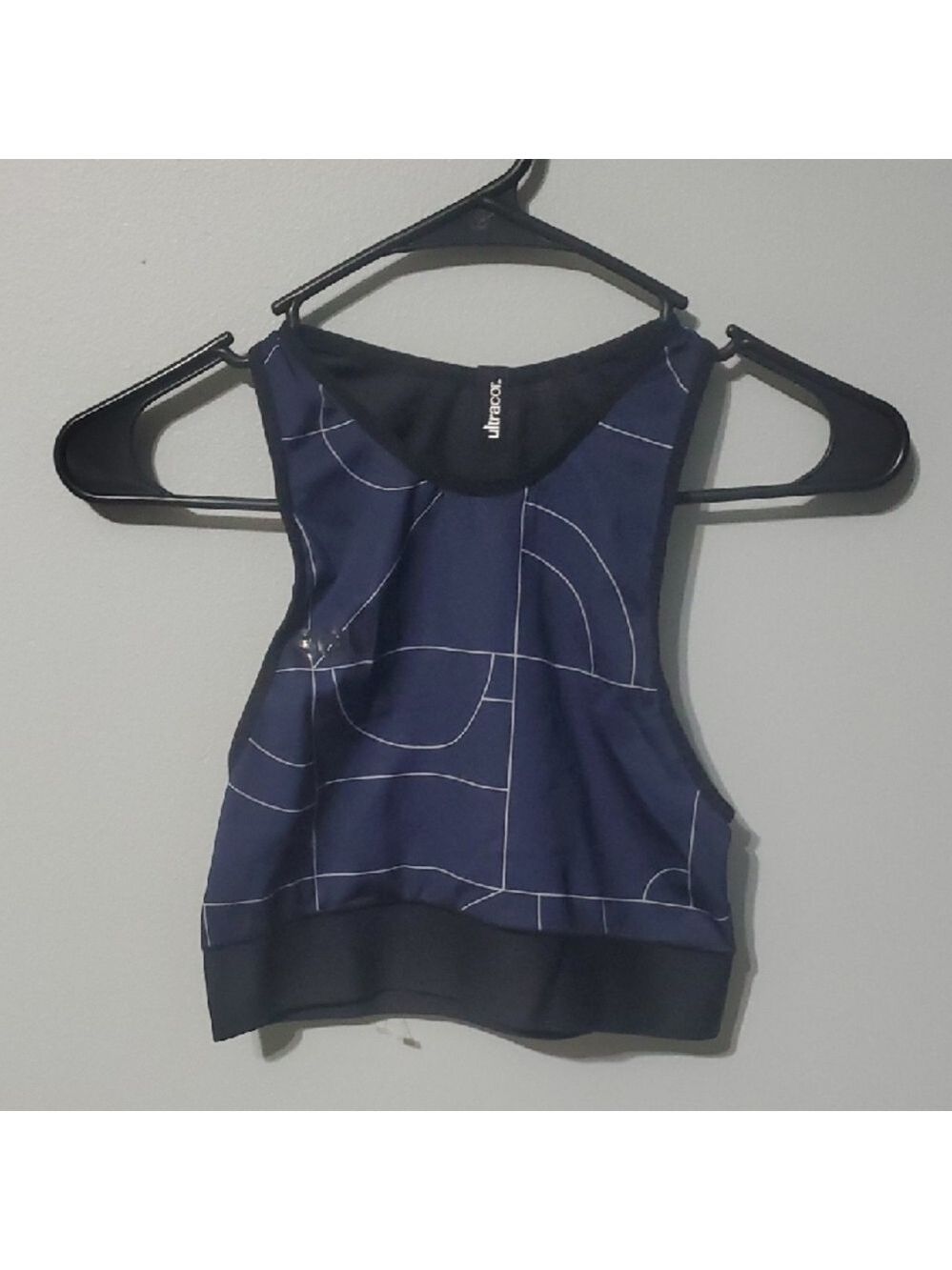 Ultracor Sports Bra Womens Size M Medium Blue Black White Sportsbra Active